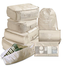 Load image into Gallery viewer, 8Pcs/set Large Capacity Travel Storage Bag for Packing Cube Clothes Underwear Cosmetic Travel Organizer Bag Toiletries Pouch
