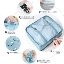 Lade das Bild in den Galerie-Viewer, 8pcs Travel Home Clothes Quilt Blanket Storage Bag Set Shoes Partition Organizer set Wardrobe Suitcase Pouch Packing Cube Bags
