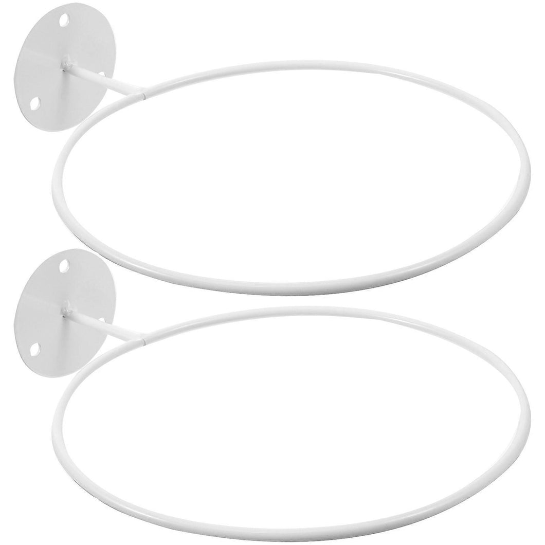 2Pcs Basketball Soccer Storage Stand Wall Mount Metal Holder Football Display Rack