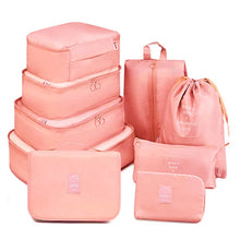 Load image into Gallery viewer, 9PCS/Set Travel Bags Multi-function Clothing Underwear Cosmetic Data Shoes Finishing Storage Bag Luggage Organizer Packing Cube
