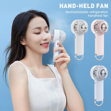 Lade das Bild in den Galerie-Viewer, ️Cartoon Astronaut Light Electric Handheld Fan USB Rechargeable Portable Fan Peltier Semiconductor C
