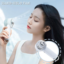 Lade das Bild in den Galerie-Viewer, ️Cartoon Astronaut Light Electric Handheld Fan USB Rechargeable Portable Fan Peltier Semiconductor C
