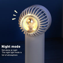 Lade das Bild in den Galerie-Viewer, ️Cartoon Astronaut Light Electric Handheld Fan USB Rechargeable Portable Fan Peltier Semiconductor C
