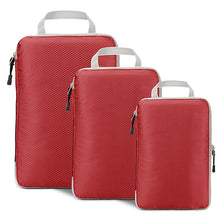Load image into Gallery viewer, Compressible storage bag set Three-piece Compression Packing Cube Travel Luggage Organizer foldable Travel Bag Organizer
