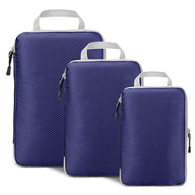 Load image into Gallery viewer, Compressible storage bag set Three-piece Compression Packing Cube Travel Luggage Organizer foldable Travel Bag Organizer
