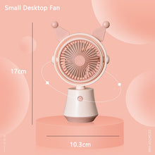 Lade das Bild in den Galerie-Viewer, Cute Cartoon Anime Mini Handheld Desktop Wireless Electric Fan USB Rechargeable Portable Fan Home St
