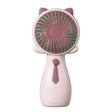 Load image into Gallery viewer, Cute Handheld Fan Small Cooling Fan Portable USB Eyelash Fan 3 Gear Speed Adjustable Mini Ventilatio
