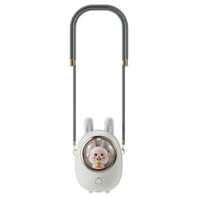 Lade das Bild in den Galerie-Viewer, Cute Pet Hand Free Electric Fan Hanging Neck Fan For Outdoor Travel Portable Usb Rechargeable Mini L
