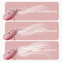 Lade das Bild in den Galerie-Viewer, Cute Pet Hand Free Electric Fan Hanging Neck Fan For Outdoor Travel Portable Usb Rechargeable Mini L
