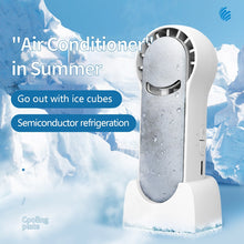 Load image into Gallery viewer, Desktop Mini Fan Portable Air Conditioner Cooler Handheld Fans USB Rechargeable Electric Fan Outside
