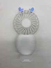 Lade das Bild in den Galerie-Viewer, Desktop Outdoor USB Rechargeable Base Handheld Small Fan High Wind Power Multiple Speed Adjustment M
