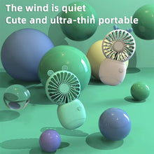 Lade das Bild in den Galerie-Viewer, Desktop Outdoor USB Rechargeable Base Handheld Small Fan High Wind Power Multiple Speed Adjustment M
