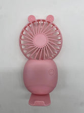 Lade das Bild in den Galerie-Viewer, Desktop Outdoor USB Rechargeable Base Handheld Small Fan High Wind Power Multiple Speed Adjustment M
