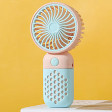 Load image into Gallery viewer, Electric Fan Handheld with Handle Fans Tabletop Air Cooling Tool Supply for Outdoor Travelling Stude
