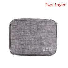 Load image into Gallery viewer, Free Shipping Storage Bag Waterproof Packing Cubes 1/2 Layers Electronic Accessories Organizer Bag Gadget Carry Digital #9167
