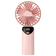 Lade das Bild in den Galerie-Viewer, Handheld Fan,Electric Portable Handheld Rechargeable,5 Speeds Setting Wind Air Cooler,180° Folded Fa
