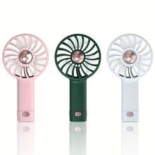 Lade das Bild in den Galerie-Viewer, Handheld Mini Fan Cool Aromatherapy Small Fan Built in Aromatherapy USB Charging Silent Small Fan La
