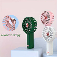 Lade das Bild in den Galerie-Viewer, Handheld Mini Fan Cool Aromatherapy Small Fan Built in Aromatherapy USB Charging Silent Small Fan La
