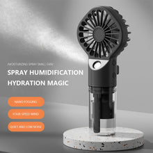 Load image into Gallery viewer, Handheld Small Air Cooler USB Rechargeable Portable Cooling Spray Humidifier Fan 4 Speed Humidificat
