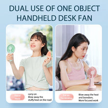 Lade das Bild in den Galerie-Viewer, Handheld Small Fan Cooler Portable Small Usb Charging Fan Mini Silent Charging Desk Dormitory Office
