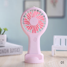 Lade das Bild in den Galerie-Viewer, Handheld Small Fan Cooler Portable Small Usb Charging Fan Mini Silent Charging Desk Dormitory Office
