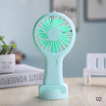 Lade das Bild in den Galerie-Viewer, Handheld Small Fan Cooler Portable Small Usb Charging Fan Mini Silent Charging Desk Dormitory Office
