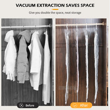Load image into Gallery viewer, Hanging Vacuum Storage Bags for Clothes,Space Saver Bags Seal Storage Bag Clothing Bags for Closet Organizer Compressed Bag
