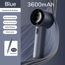 Load image into Gallery viewer, JISULIFE Portable Hand Fan , 100 Wind Speeds, Mini Bladeless Handheld Fan, USB Rechargeable Personal
