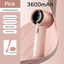 Load image into Gallery viewer, JISULIFE Portable Hand Fan , 100 Wind Speeds, Mini Bladeless Handheld Fan, USB Rechargeable Personal
