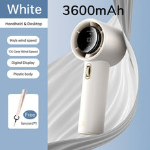 Load image into Gallery viewer, JISULIFE Portable Hand Fan , 100 Wind Speeds, Mini Bladeless Handheld Fan, USB Rechargeable Personal
