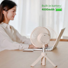 Load image into Gallery viewer, Mini Fan Portable Rechargeable Silent Usb Wireless Mobile Desktop 10000mah Camping Handheld Cooling
