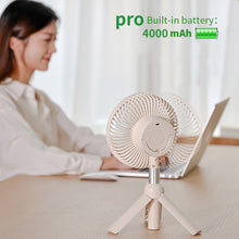 Load image into Gallery viewer, Mini Fan Portable Rechargeable Silent Usb Wireless Mobile Desktop 10000mah Camping Handheld Cooling
