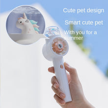 Load image into Gallery viewer, Mini Fan Portable Water Spray Mist Fan Humidifier Electric USB Rechargeable Air Cooling Fan Handheld
