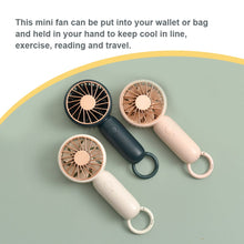 Lade das Bild in den Galerie-Viewer, Mini Fan Summer Hand Held fan USB Rechargeable Portable Fans For Outdoor Backpacking Camping Picnick

