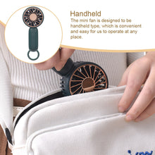 Lade das Bild in den Galerie-Viewer, Mini Fan Summer Hand Held fan USB Rechargeable Portable Fans For Outdoor Backpacking Camping Picnick
