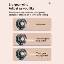Lade das Bild in den Galerie-Viewer, Mini Fan Summer Hand Held fan USB Rechargeable Portable Fans For Outdoor Backpacking Camping Picnick
