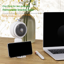 Lade das Bild in den Galerie-Viewer, Mini Fan Usb Charging Cartoon Cute Handheld Small Fan Mute Small Hand-held Fan Portable Usb Charging
