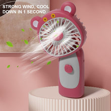 Lade das Bild in den Galerie-Viewer, Mini Handheld Fan Outdoor Fan USB Recharge Pocket Fan Creative Portable Handheld Desktop Office Fan
