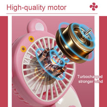 Lade das Bild in den Galerie-Viewer, Mini Handheld Fan Outdoor Fan USB Recharge Pocket Fan Creative Portable Handheld Desktop Office Fan
