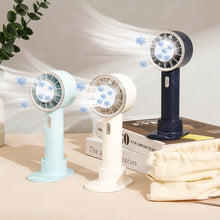 Lade das Bild in den Galerie-Viewer, Mini Handheld Fan Portable USB Rechargeable Cooling Fan Semiconductor Refrigeration 2200mAh Battery
