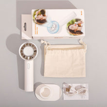 Lade das Bild in den Galerie-Viewer, Mini Handheld Fan Portable USB Rechargeable Cooling Fan Semiconductor Refrigeration 2200mAh Battery
