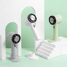 Lade das Bild in den Galerie-Viewer, Mini Handheld Fan Semiconductor Refrigeration 2200mAh Battery Portable USB Rechargeable Hand Fan Coo
