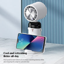 Lade das Bild in den Galerie-Viewer, Mini Handheld Fan Semiconductor Refrigeration Cooling Fan Folding Hanging Neck Air Cooler 1200/3600m
