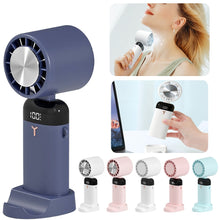 Lade das Bild in den Galerie-Viewer, Mini Handheld Fan Semiconductor Refrigeration Cooling Fan Folding Hanging Neck Air Cooler 1200/3600m
