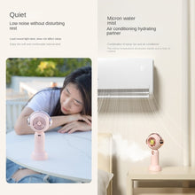 Lade das Bild in den Galerie-Viewer, Mini Handheld Fan USB Rechargeable Nano Atomization Beauty Makeupwater Fan Portable Mini Student Car
