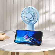 Load image into Gallery viewer, Mini Portable Fans Handheld USB Rechargeable Fan Mini Desktop Air Cooler Outdoor Fan Cooling Travel
