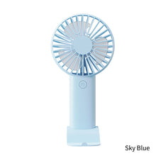 Load image into Gallery viewer, Mini Portable Fans Handheld USB Rechargeable Fan Mini Desktop Air Cooler Outdoor Fan Cooling Travel
