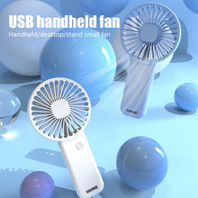 Lade das Bild in den Galerie-Viewer, Mini Portable USB Handheld Fan Electric Fans Rechargeable Silent Pocket Small Cooling Hand ventilado
