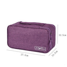 Lade das Bild in den Galerie-Viewer, Multifunctional Travel Organizer Bag Women Underwear Bra Finishing Storage Bag Ladies High Capacity Waterproof Packing Cubes
