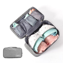 Lade das Bild in den Galerie-Viewer, Multifunctional Travel Organizer Bag Women Underwear Bra Finishing Storage Bag Ladies High Capacity Waterproof Packing Cubes
